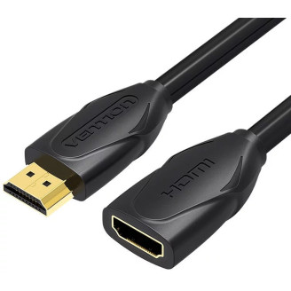 Cablu video prelungitor Vention, HDMI(M) la HDMI(T), 3m, rezolutie 4K la 60Hz, PVC, negru, 