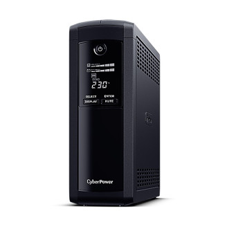 UPS CYBER POWER Line Int. cu sin. simulata, cu management, Tower, LCD, 1200VA/720W, AVR, 5x Schuko, baterie 2x 12V/7Ah, incarcare pana la 8h, USB, 2x RJ45, RS232, tehn. GreenPower, UPS CYBER POWER Line Int. cu sin. simulata, cu management, Tower, LCD, 1200VA/720W, AVR, 5x Schuko, baterie 2x 12V/7Ah, incarcare pana la 8h, USB, 2x RJ45, RS232, tehn. GreenPower,
