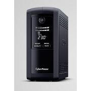 UPS CYBER POWER Line Int. cu sin. simulata, cu management, Tower, LCD,  700VA/390W, AVR, 6x IEC, baterie 1x 12V/7Ah, incarcare pana la 8h, USB, 2x RJ45, RS232, tehn. GreenPower, 