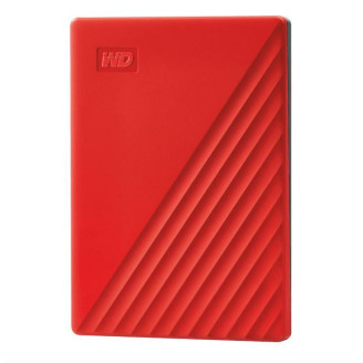 HDD extern WD 2 TB, My Passport, 2.5 inch, USB 3.2, rosu, 