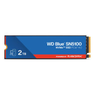 SSD WD Blue SN5100 2TB M.2 2280 PCIe Gen4 x4 NVMe QLC 3D, Read/Write: 7100/6700 MBps, IOPS 1000K/1300K, TBW: 900 