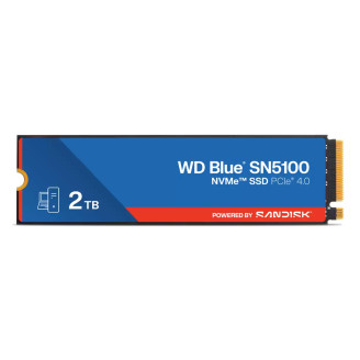 SSD WD Blue SN5100 2TB M.2 2280 PCIe Gen4 x4 NVMe QLC 3D, Read/Write: 7100/6700 MBps, IOPS 1000K/1300K, TBW: 900 SSD WD Blue SN5100 2TB M.2 2280 PCIe Gen4 x4 NVMe QLC 3D, Read/Write: 7100/6700 MBps, IOPS 1000K/1300K, TBW: 900