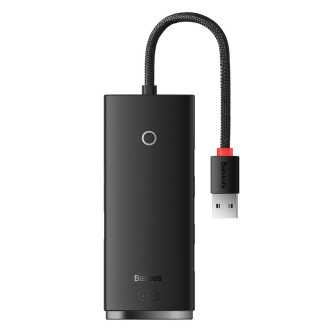 HUB extern Baseus Lite, porturi USB: USB 3.0 x 4, conectare prin USB 3.0, lungime 2m, negru, HUB extern Baseus Lite, porturi USB: USB 3.0 x 4, conectare prin USB 3.0, lungime 2m, negru,