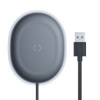 INCARCATOR wireless Baseus Jelly Qi 15W, compatibilitate smartphones, cablu Type-C la USB inclus, negru 