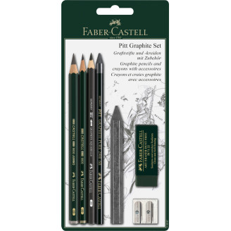 BLISTER 7 PIESE PITT GRAFIT FABER-CASTELL BLISTER 7 PIESE PITT GRAFIT FABER-CASTELL