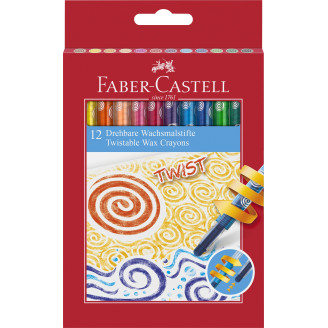 CREIOANE CERATE RETRACTABILE 12 CULORI FABER-CASTELL CREIOANE CERATE RETRACTABILE 12 CULORI FABER-CASTELL