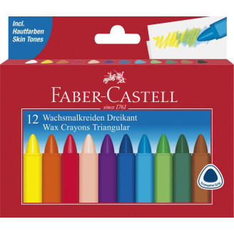 CREIOANE CERATE TRIUNGHIULARE 12 CULORI FABER-CASTELL CREIOANE CERATE TRIUNGHIULARE 12 CULORI FABER-CASTELL