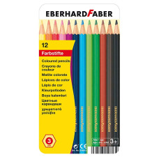 CREIOANE COLORATE 12 CULORI CUTIE METAL EBERHARD FABER