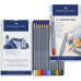 CREIOANE COLORATE AQUARELLE 12 CULORI GOLDFABER CUT. METAL FABER