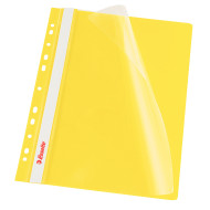 DOSAR PLASTIC CU SINA SI MULTIPERFORATII GALBEN 10/SET ESSELTE