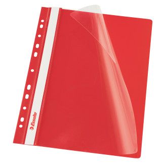 DOSAR PLASTIC CU SINA SI MULTIPERFORATII ROSU ESSELTE DOSAR PLASTIC CU SINA SI MULTIPERFORATII ROSU ESSELTE