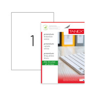 ETICHETE 1/A4 210*297MM COLTURI DREPTE 100/TOP TANEX