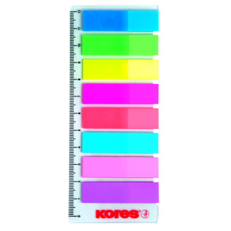 INDEX PLASTIC 12*45MM 8 CULORI*15 FILE RIGLA KORES INDEX PLASTIC 12*45MM 8 CULORI*15 FILE RIGLA KORES