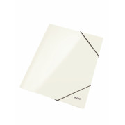 MAPA CARTON CU ELASTIC ALB METALIZAT WOW LEITZ