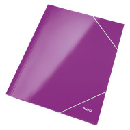 MAPA CARTON CU ELASTIC MOV METALIZAT WOW LEITZ