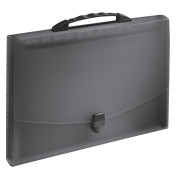 MAPA PLASTIC 12 COMPARTIMENTE CU MANER NEAGRA VIVIDA ESSELTE