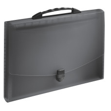 MAPA PLASTIC 12 COMPARTIMENTE CU MANER NEAGRA VIVIDA ESSELTE