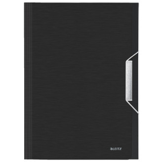 MAPA PLASTIC 6 COMPARTIMENTE NEGRU-SATIN TIP PROIECT STYLE LEITZ