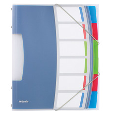 MAPA PLASTIC CU ELASTIC 6 COMPARTIMENTE VIVIDA ESSELTE