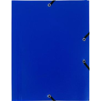 MAPA PLASTIC CU ELASTIC A4 ALBASTRU EXACOMPTA