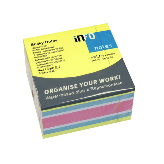 NOTES ADEZIV 75*75MM 450 FILE INFO NOTES