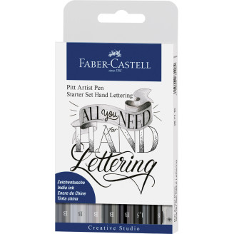 PITT ARTIST PEN SET CALIGRAFIC 8 BUC FABER-CASTELL PITT ARTIST PEN SET CALIGRAFIC 8 BUC FABER-CASTELL