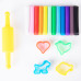 PLASTILINA 12 CULORI 160G + FORME MODELAJ DELI
