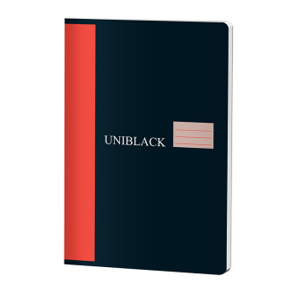 CAIET A4 60 FILE DICTANDO 70G COPERTA ROSIE UNIBLACK PIGNA