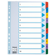 SEPARATOARE INDEX CARTON 1-10 MYLAR ESSELTE