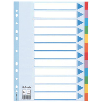 SEPARATOARE INDEX CARTON 12 COLI STANDARD ESSELTE