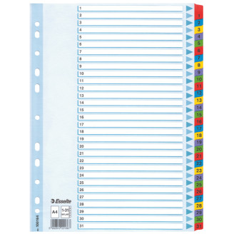 SEPARATOARE INDEX CARTON 1-31 MYLAR ESSELTE