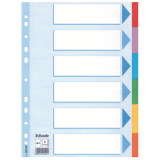 SEPARATOARE INDEX CARTON 6 COLI STANDARD ESSELTE