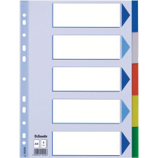 SEPARATOARE INDEX PLASTIC 5 CULORI ESSELTE