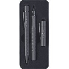 SET CADOU STILOU + PIX GRIP 2011 ALL BLACK FABER-CASTELL