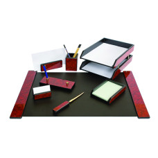 SET DE BIROU DIN LEMN MAHON 8 PIESE