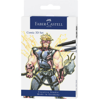 SET PITT ARTIST PEN COMIC 11 PIESE FABER-CASTELL SET PITT ARTIST PEN COMIC 11 PIESE FABER-CASTELL