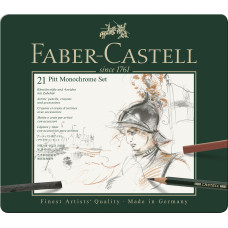 SET PITT MONOCHROME 21 BUC FABER-CASTELL
