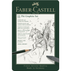 SET PITT MONOCHROME GRAFIT 11 BUC FABER-CASTELL SET PITT MONOCHROME GRAFIT 11 BUC FABER-CASTELL