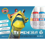 TEMPERA 6 CULORI 16ML KOH-I-NOOR