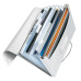 MAPA PLASTIC 6 COMPARTIMENTE ALB TIP PROIECT WOW LEITZ