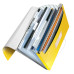 MAPA PLASTIC 6 COMPARTIMENTE GALBEN TIP PROIECT WOW LEITZ