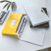 MAPA PLASTIC 6 COMPARTIMENTE GALBEN TIP PROIECT WOW LEITZ