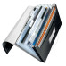 MAPA PLASTIC 6 COMPARTIMENTE NEGRU TIP PROIECT WOW LEITZ