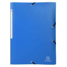 MAPA PLASTIC CU ELASTIC SI ETICH COTOR A4 BLEU EXACOMPTA