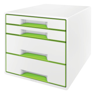 CABINET 4 SERTARE ALB/VERDE WOW LEITZ