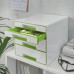 CABINET 4 SERTARE ALB/VERDE WOW LEITZ