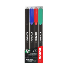 MARKER PERMANENT SET 4 1MM KORES MARKER PERMANENT SET 4 1MM KORES