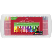 CREIOANE CERATE 24 CULORI JUMBO CUTIE PLASTIC FABER-CASTELL CREIOANE CERATE 24 CULORI JUMBO CUTIE PLASTIC FABER-CASTELL