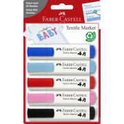 BLISTER 5 MARKERE TEXTILE ROSU-ALBASTRU FABER-CASTELL BLISTER 5 MARKERE TEXTILE ROSU-ALBASTRU FABER-CASTELL