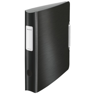 BIBLIORAFT PLASTIFIAT 5CM 180G NEGRU SATIN ACTIVE STYLE LEITZ BIBLIORAFT PLASTIFIAT 5CM 180G NEGRU SATIN ACTIVE STYLE LEITZ
